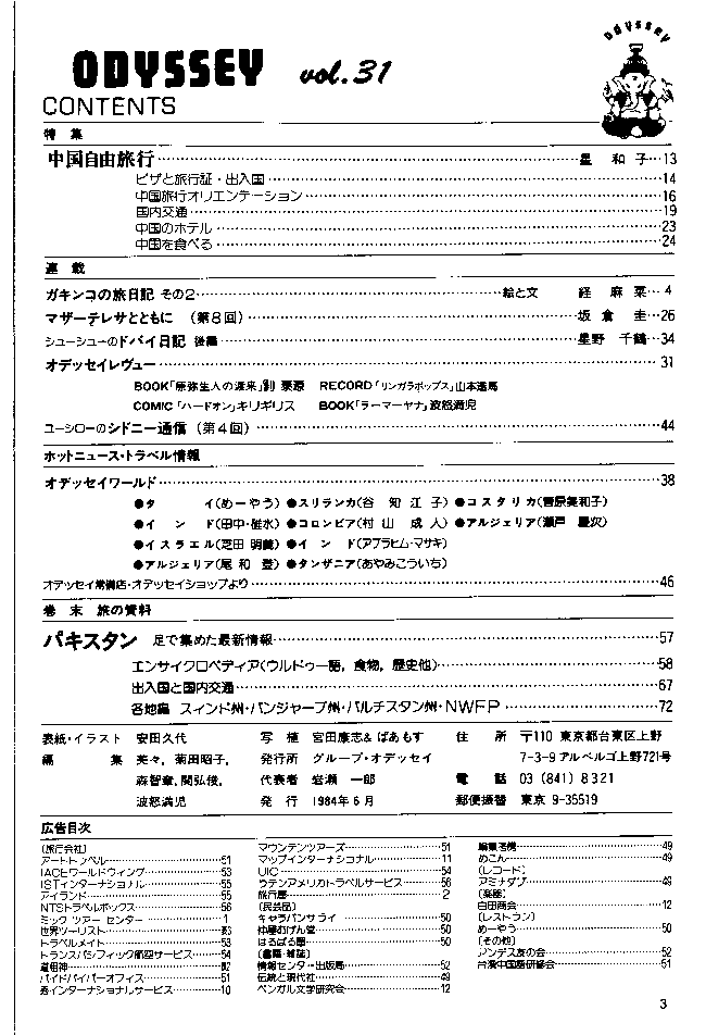 No.31 index page